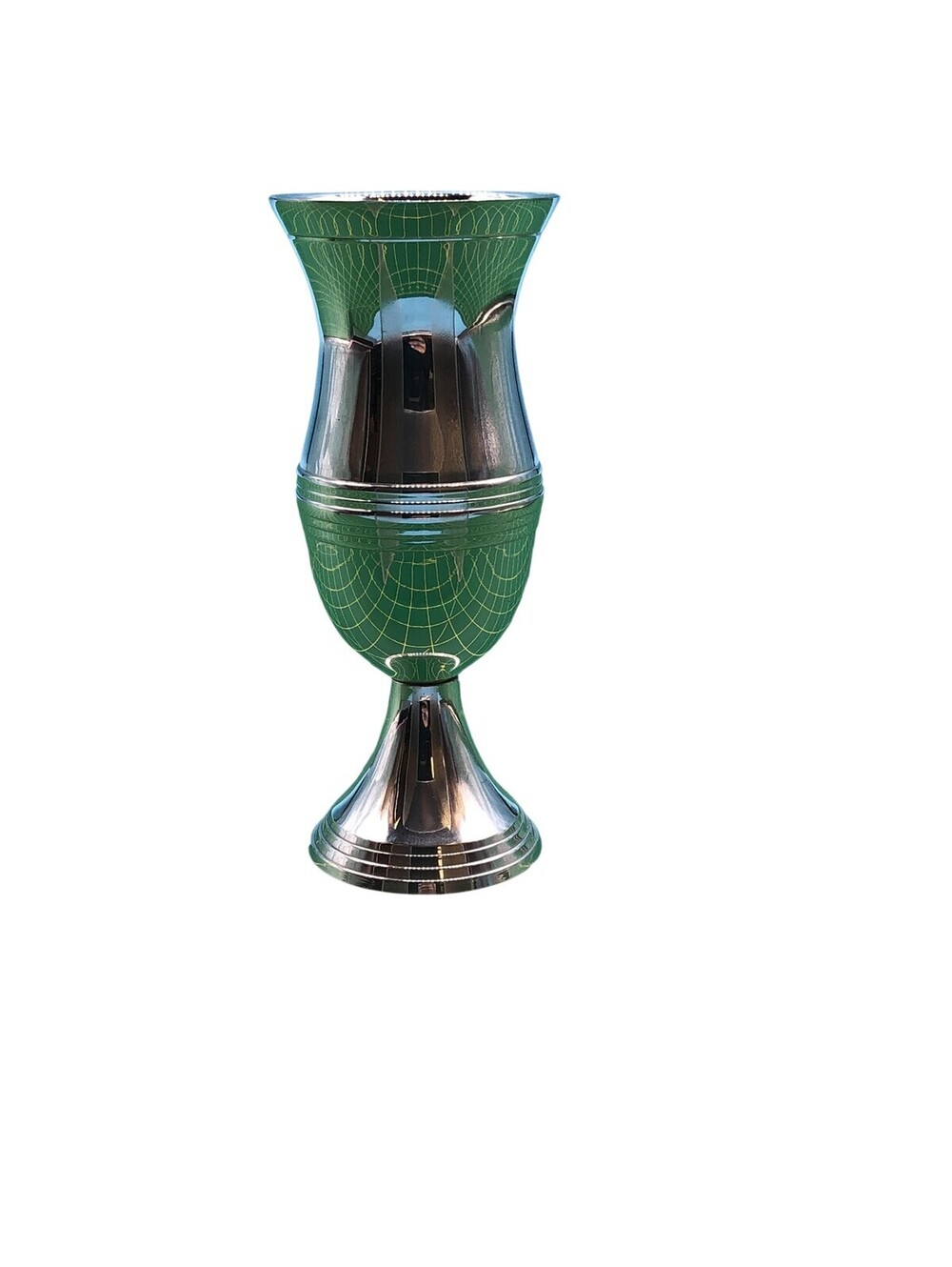 Twos Company Silver Metal Goblet 8oz 6in Round Classic Decorated Adults India